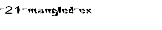 FZ-UNIQUE-21-MANGLED-EX.ttf