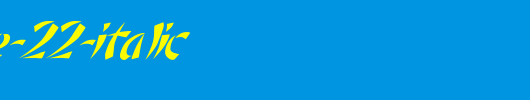 FZ-UNIQUE-22-ITALIC.ttf