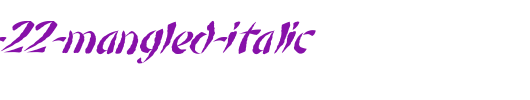 FZ-UNIQUE-22-MANGLED-ITALIC.ttf