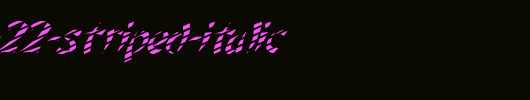 FZ-UNIQUE-22-STRIPED-ITALIC.ttf