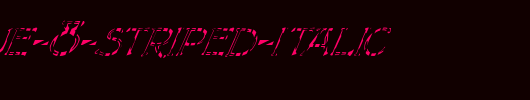 FZ-UNIQUE-8-STRIPED-ITALIC.ttf