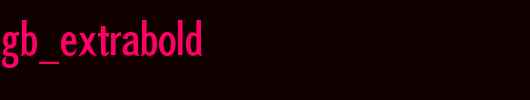 FZFeiFanTiS-GB_ExtraBold.ttf