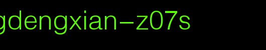 FZZhongDengXian-Z07S.ttf