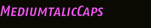 FagoCo-MediumtalicCaps_英文字体