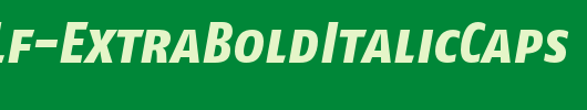 FagoCoLf-ExtraBoldItalicCaps_英文字体
