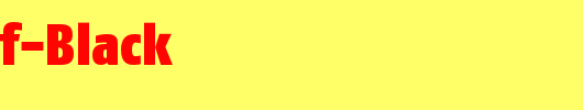 FagoCoTf-Black_英文字体