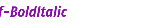 FagoCoTf-BoldItalic_英文字体