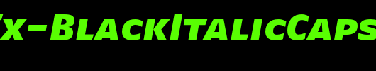 FagoEx-BlackItalicCaps_英文字体