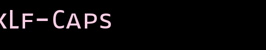 FagoExLf-Caps_英文字体
