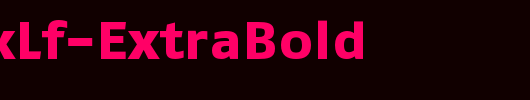 FagoExLf-ExtraBold_英文字体