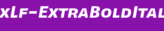 FagoExLf-ExtraBoldItalicCaps_英文字体