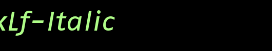 FagoExLf-Italic_英文字体