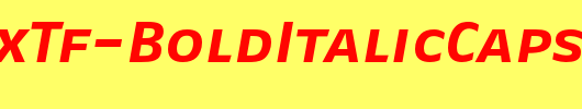 FagoExTf-BoldItalicCaps_英文字体