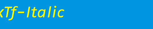 FagoExTf-Italic_英文字体