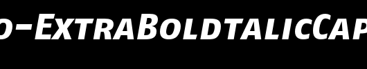 FagoNo-ExtraBoldtalicCaps_英文字体