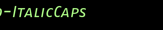 FagoNo-ItalicCaps_英文字体