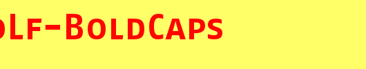 FagoNoLf-BoldCaps_英文字体