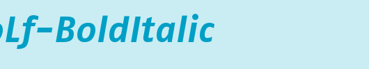 FagoNoLf-BoldItalic_英文字体