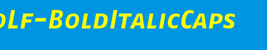 FagoNoLf-BoldItalicCaps_英文字体