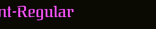 Federant-Regular_英文字体