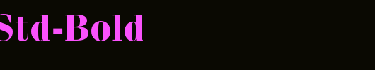 FeniceStd-Bold_英文字体