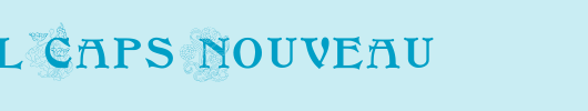 FloralCapsNouveau_英文字体