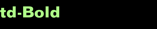 FolioStd-Bold_英文字体