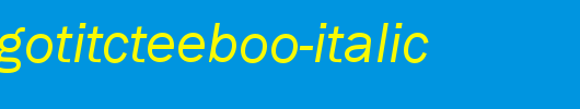 FranklinGotItcTEEBoo-Italic.ttf