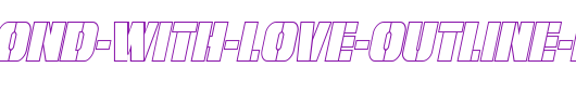From-BOND-With-Love-Outline-Italic.ttf