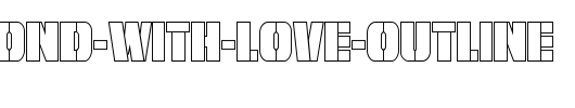 From-BOND-With-Love-Outline.ttf