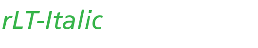 FrutigerLT-Italic_英文字体