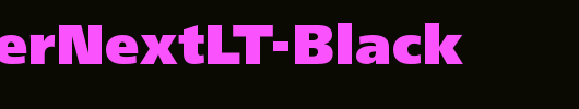 FrutigerNextLT-Black_英文字体