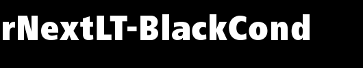 FrutigerNextLT-BlackCond_英文字体