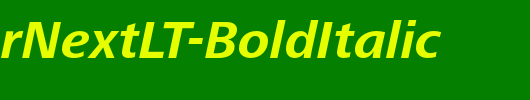 FrutigerNextLT-BoldItalic_英文字体