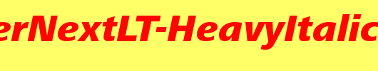 FrutigerNextLT-HeavyItalic_英文字体