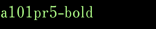 日本外字集字体系列FutoMinA101Pr5-Bold.otf