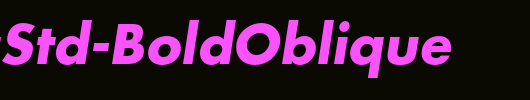 FuturaStd-BoldOblique_英文字体