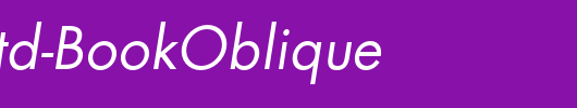 FuturaStd-BookOblique_英文字体