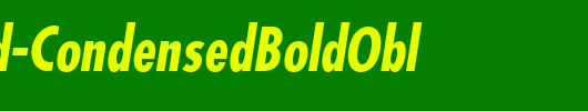 FuturaStd-CondensedBoldObl_英文字体