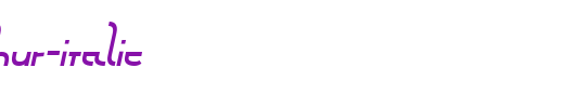 Futurex-Arthur-Italic.ttf