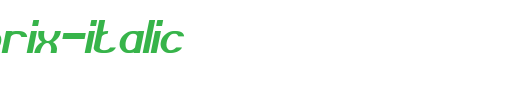 GRAND-PRIX-ITALIC_英文字体
