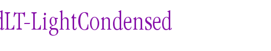 GaramondLT-LightCondensed_英文字体