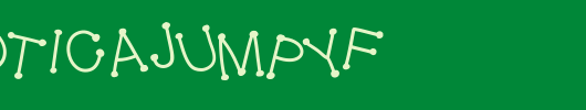 GelDoticaJumpyF_英文字体