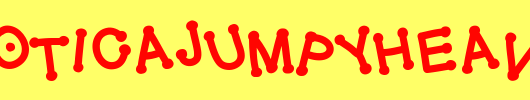 GelDoticaJumpyHeavyF_英文字体