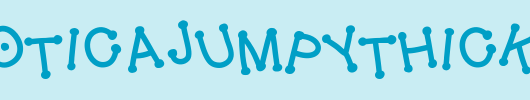 GelDoticaJumpyThickF_英文字体