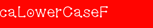 GelDoticaLowerCaseF_英文字体