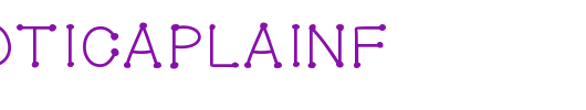GelDoticaPlainF_英文字体