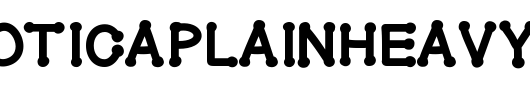 GelDoticaPlainHeavyF_英文字体