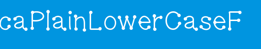 GelDoticaPlainLowerCaseF_英文字体