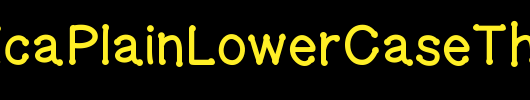 GelDoticaPlainLowerCaseThickF_英文字体